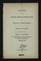 Charter of the Young Men's Association for Mutual Improvement in the City of Albany