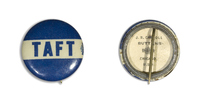 Taft on Blue Button