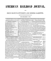 American Railroad Journal February 12, 1848