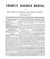American Railroad Journal February 26, 1848