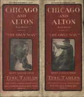 Chicago and Alton Railroad October-November 1928 Public Timetable