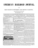 American Railroad Journal October 7, 1848