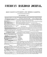 American Railroad Journal January 20, 1849