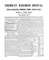 American Railroad Journal May 26, 1849