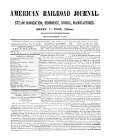 American Railroad Journal September 1, 1849