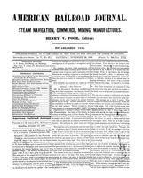 American Railroad Journal November 24, 1849