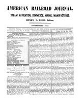American Railroad Journal December 8, 1849