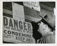 Condemned Sign at Coliseum