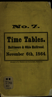 Time book for the running of the trains on the main stem of the Baltimore and Ohio Rail Road 