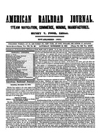 American Railroad Journal November 15, 1851