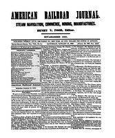 American Railroad Journal January 31, 1852