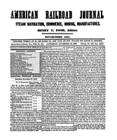 American Railroad Journal November 27, 1852