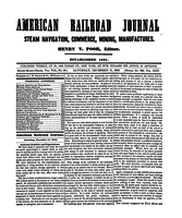 American Railroad Journal December 11, 1852