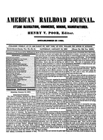 American Railroad Journal January 15, 1853