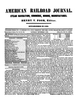 American Railroad Journal September 9, 1854