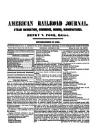 American Railroad Journal October 27, 1855