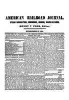 American Railroad Journal May 10, 1856