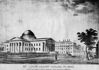 St. Louis Court House in 1840