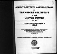 Transport Statistics in the United States for the Year Ending December 31, 1963