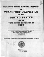 Annual Report on Transport Statistics in the United States for the year ended 1957
