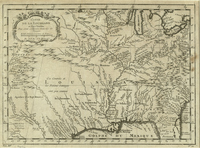 Carte de la Louisiane et Pays Voisins