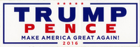 Trump Pence Make America Great Again! Bumper Sticker