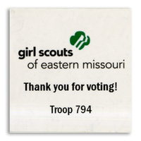 Girl Scouts Voting Sticker