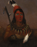 Charles Deas, Winnebago with Bear-Claw Necklace and Spiked Club