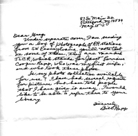 William Rapp Letter to Gregory Ames, 2011