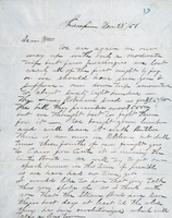 Letter from Captain Enos B. Moore About Description of Recent Trips and the Money Made 1858