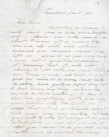 Letter from Captain Enos B. Moore to Maria About Loneliness 1859