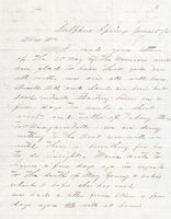 Letter from Captain Enos B. Moore to His Brother About Trip Plans and Death 1861