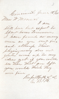 Letter from Captain Enos B. Moore to Miss W. Moore About Men 1865