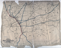 Map of the Springfield and Illinois South-Eastern Railway and connections.