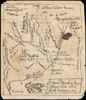 M-565 Barbeau, Charles Fur Trader's Manuscript Map of Illinois Country