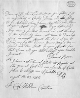 M-011: Daniel Boone Letter