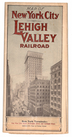 Map of New York City Lehigh Valley Railroad