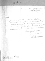 Letter from Henry Dearborn to Colonel Thomas Hunt, October 13, 1806