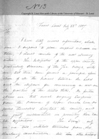 Letter from Frederick Bates to Colonel Thomas Hunt, July 22, 1807
