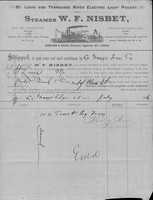 W. F. Nisbet Bill of Lading