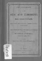 The charter of the Ohio and Mississippi Rail Road Company