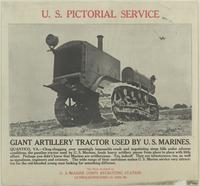 Giant artillery tractor used by U.S. Marines