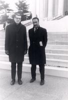 Buck Clayton with a friend in Washington D.C.
