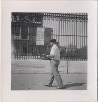 Leon Jordan walking in front of the "Salle d'Honneur des Invalides"