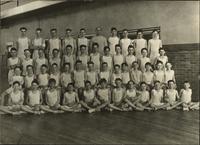 Boys' gym class photo with L.E. Phillips Jr. and Phil Phillips