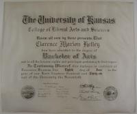 Bachelor of Arts, University of Kansas