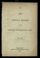 XXth (20th) Annual Report of the American Sunday-School Union