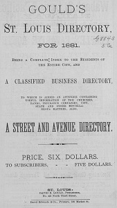 Gould's St. Louis Directory, for 1881