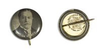William H. Taft Black 1 Button