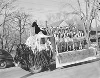 Art students' Homecoming Parade Float, 1954